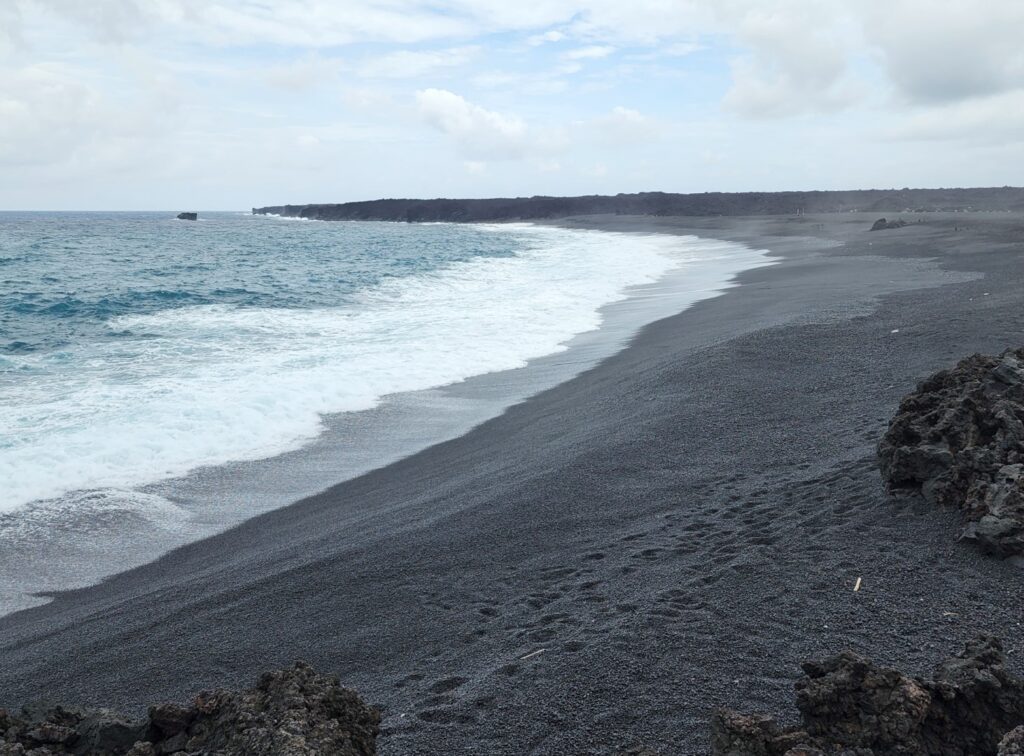 Cape Kumukahi Black Sand Beach