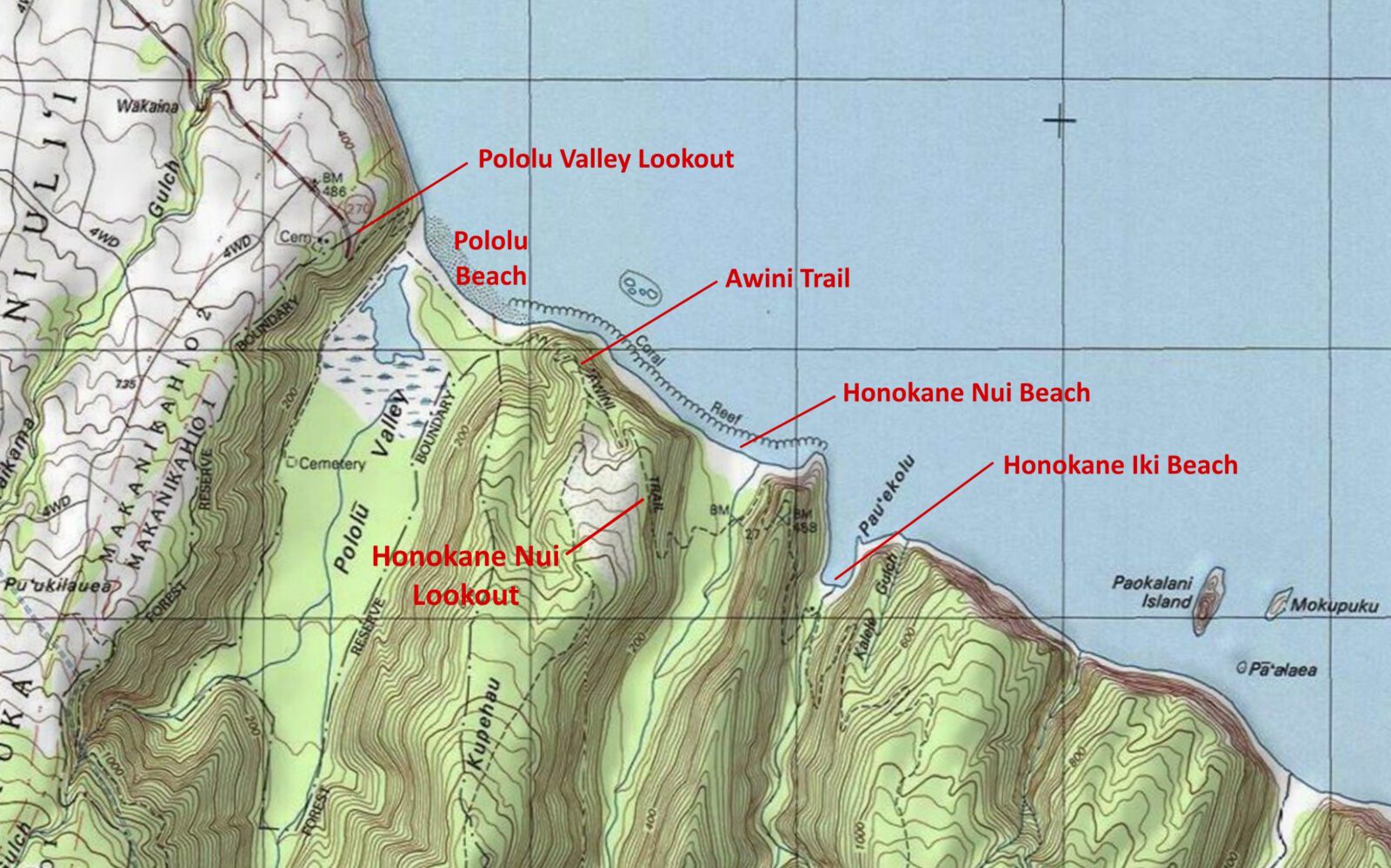 Honokane Nui Valley Beach
