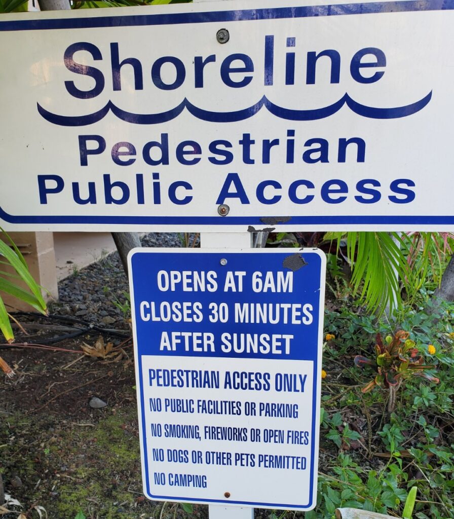 Alii Drive Shoreline Public Access