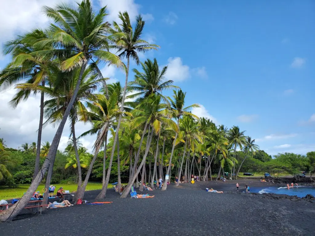 Punaluu Black Sand Beach