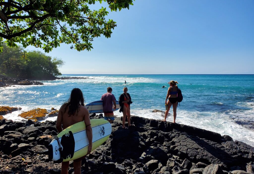 Lymans Surf Spot on Holualoa Bay