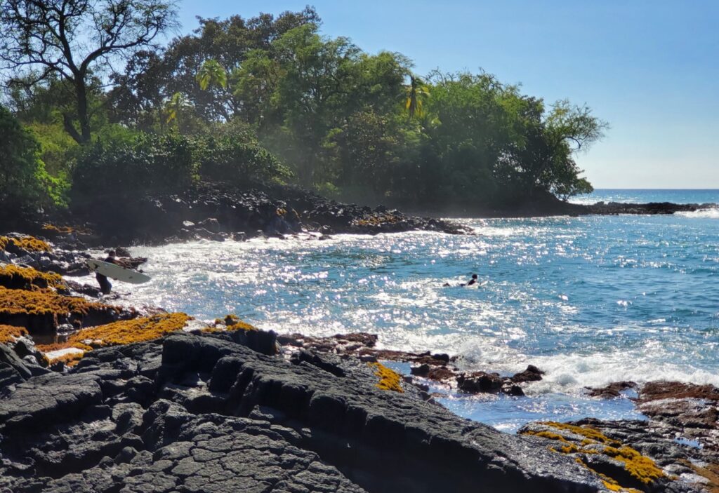 Lymans Surf Spot on Holualoa Bay